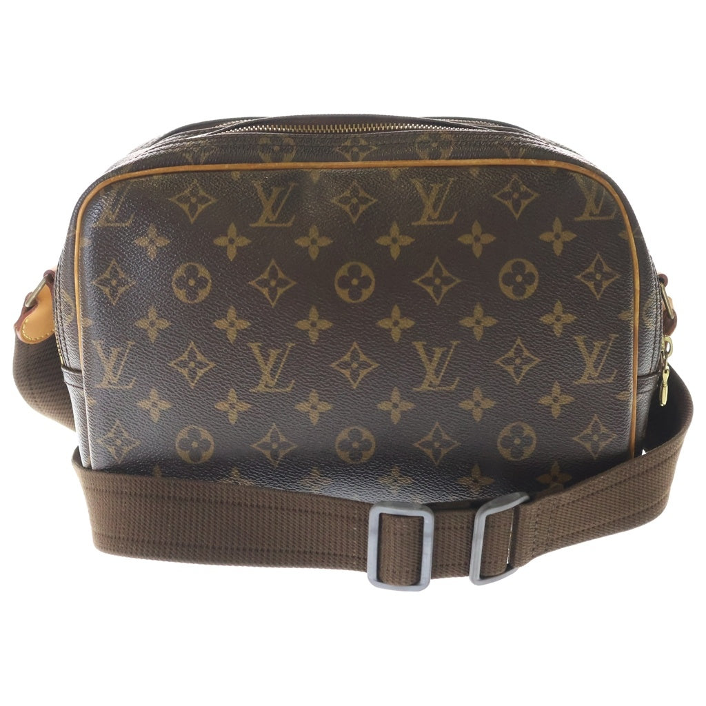 LOUIS VUITTON(ルイヴィトン) モノグラム リポーターPM PVC レザー ショルダーバッグ ブラウン M45254
