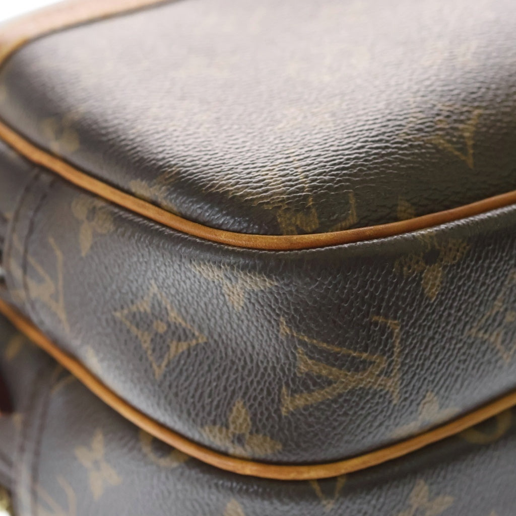 LOUIS VUITTON(ルイヴィトン) モノグラム リポーターPM PVC レザー ショルダーバッグ ブラウン M45254