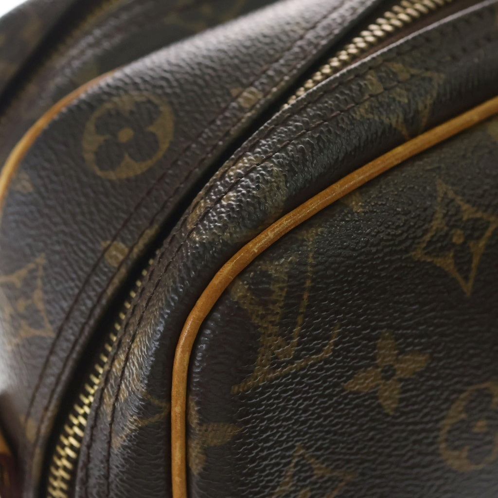LOUIS VUITTON(ルイヴィトン) モノグラム リポーターPM PVC レザー ショルダーバッグ ブラウン M45254