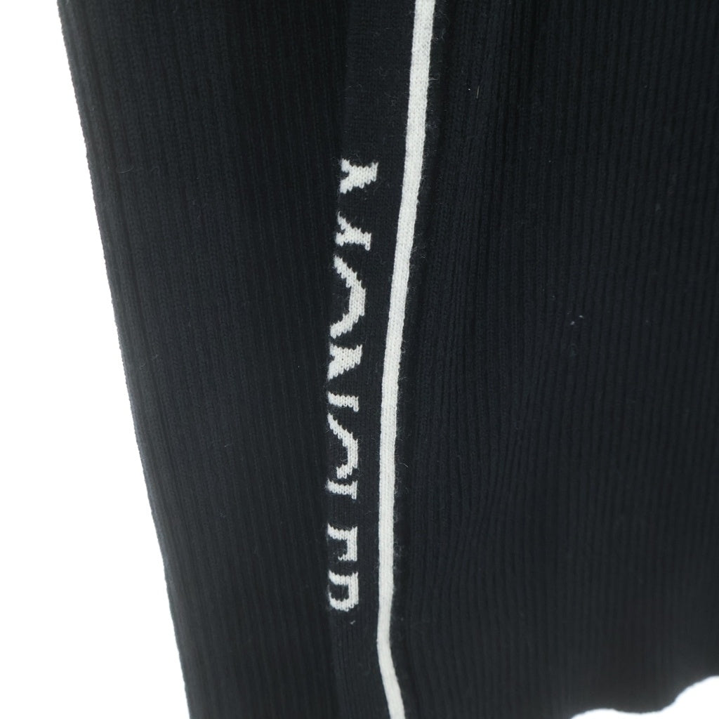 MONCLER(モンクレール) サイドロゴ ハーフジップニット リブ編み セーター ウール ブラック I20939F00001 レディース