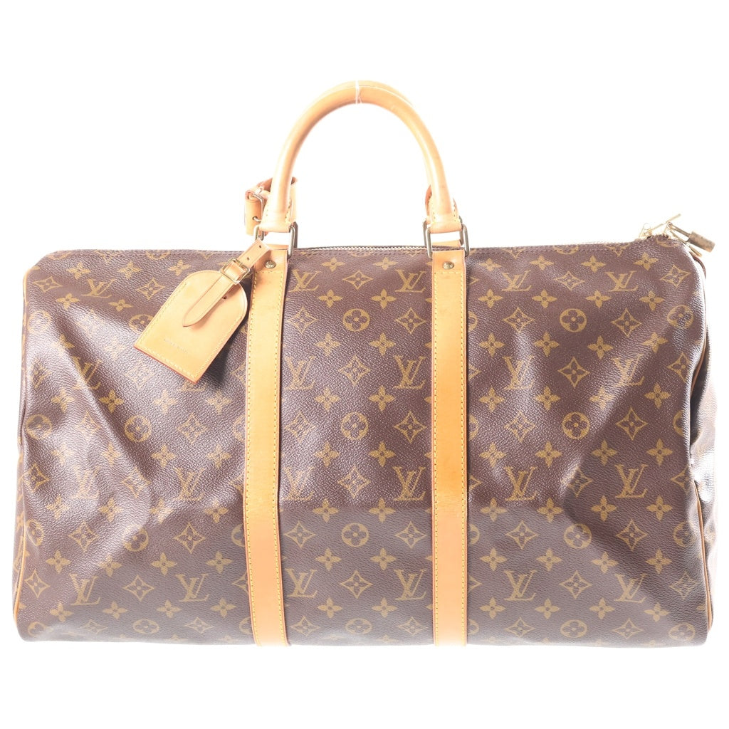 LOUIS VUITTON(ルイヴィトン) モノグラム キーポル50 PVC レザー ハンドバッグ ボストンバッグ ブラウン M41426