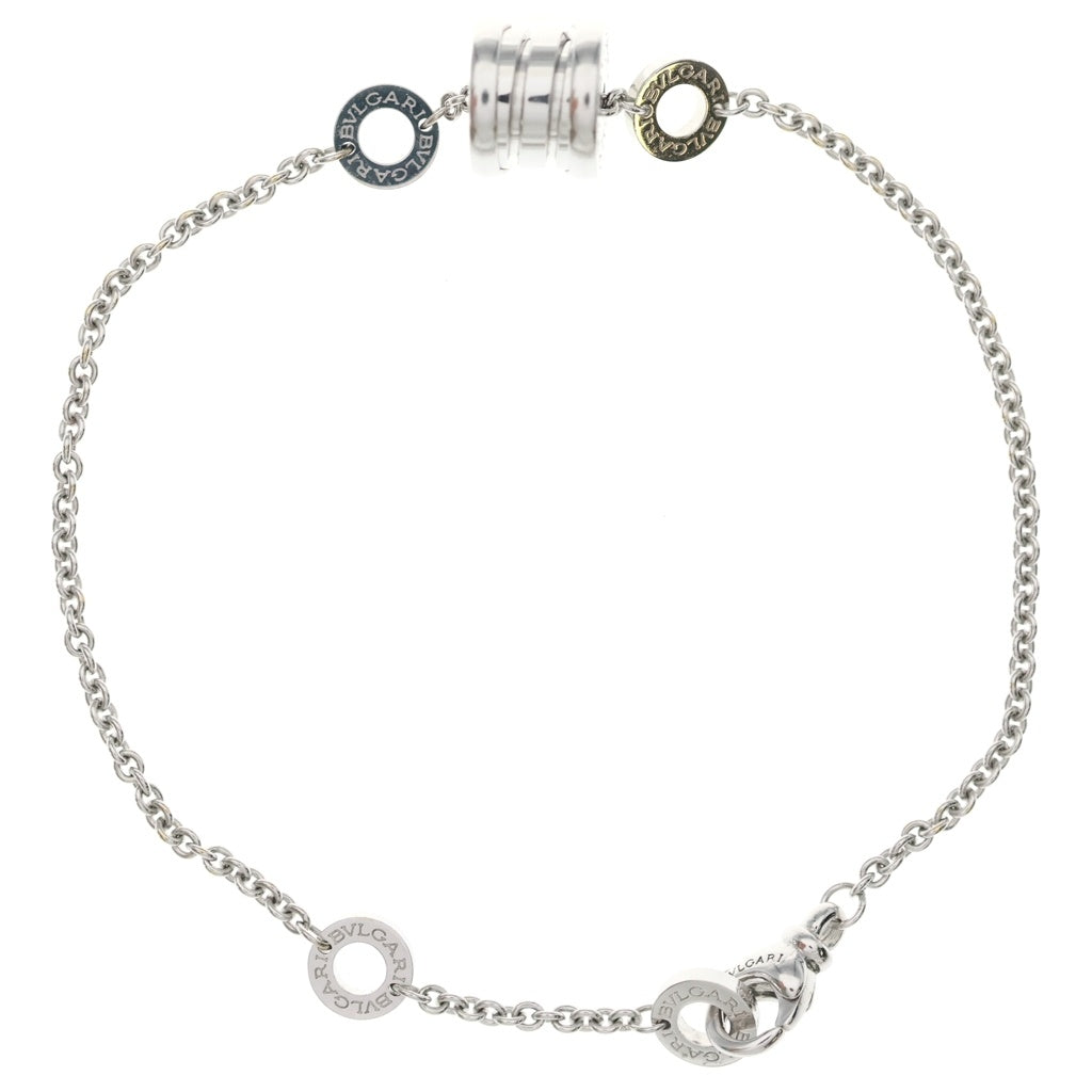 BVLGARI(ブルガリ) ビーゼロワン エレメント Au750 K18WG ブレスレット バングル ホワイトゴールド レディース