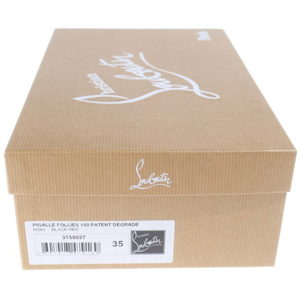 CHRISTIAN LOUBOUTIN(クリスチャンルブタン) Kate 100mm ケイト パテントレザー グラデーション パンプス シューズ ブラック/レッド レディース