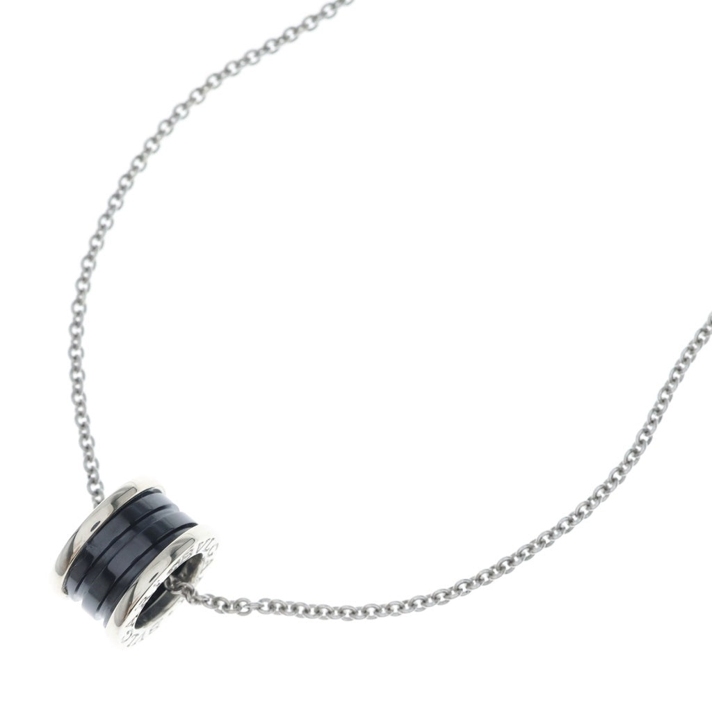 BVLGARI(ブルガリ) セーブザチルドレン ビーゼロワン ネックレス ペンダント チェーン シルバー×ブラック SV925 レディース