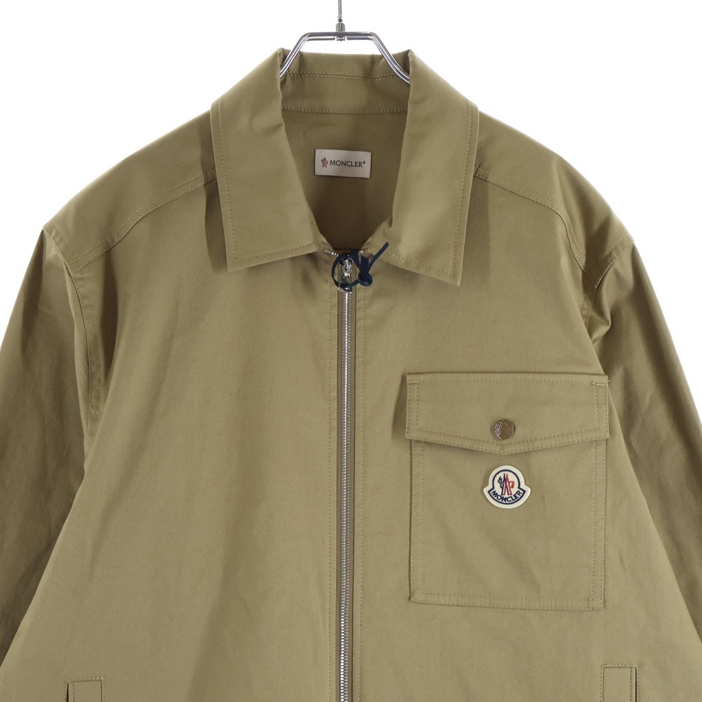 MONCLER(モンクレール) 26SS CAMICA Cottn Brend Gabardine Jacket コットンギャバジン ジップアップジャケット ブルゾン ベージュ L10912F00023