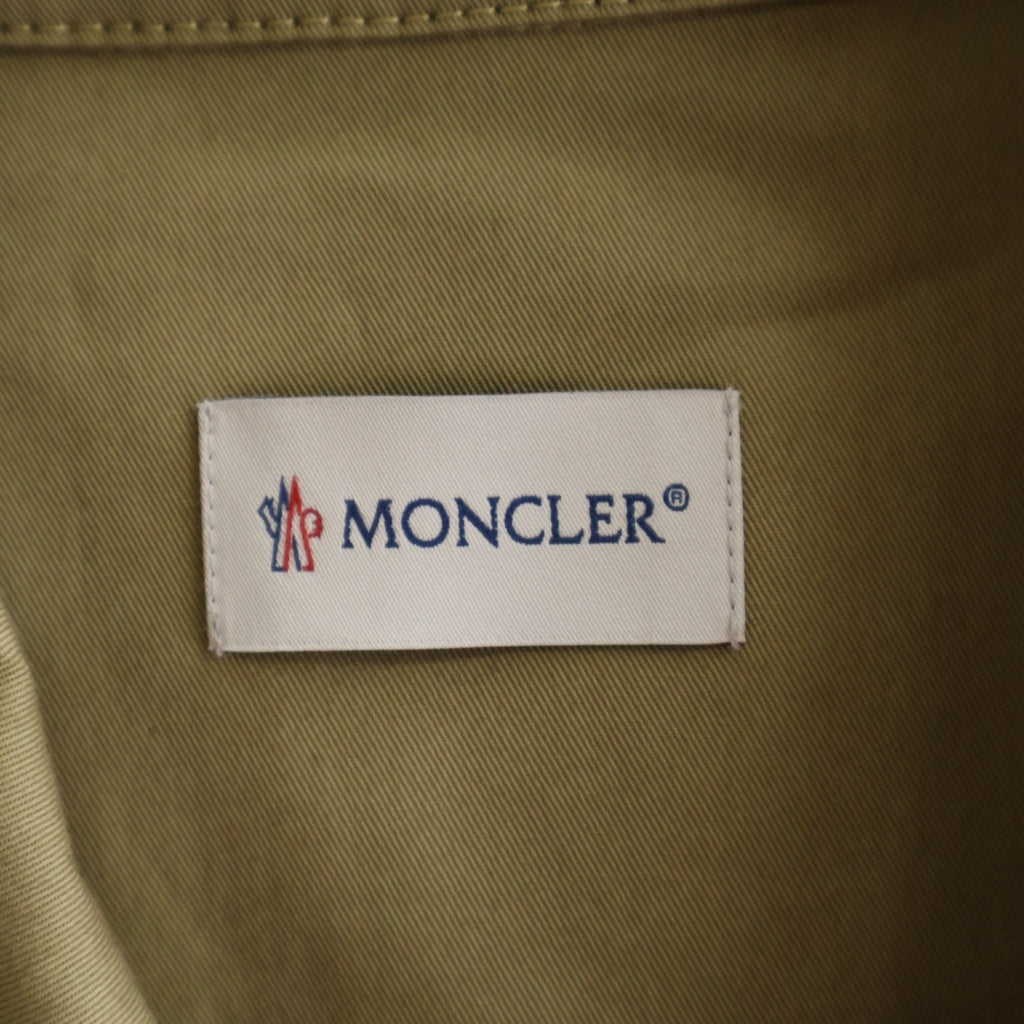 MONCLER(モンクレール) 26SS CAMICA Cottn Brend Gabardine Jacket コットンギャバジン ジップアップジャケット ブルゾン ベージュ L10912F00023