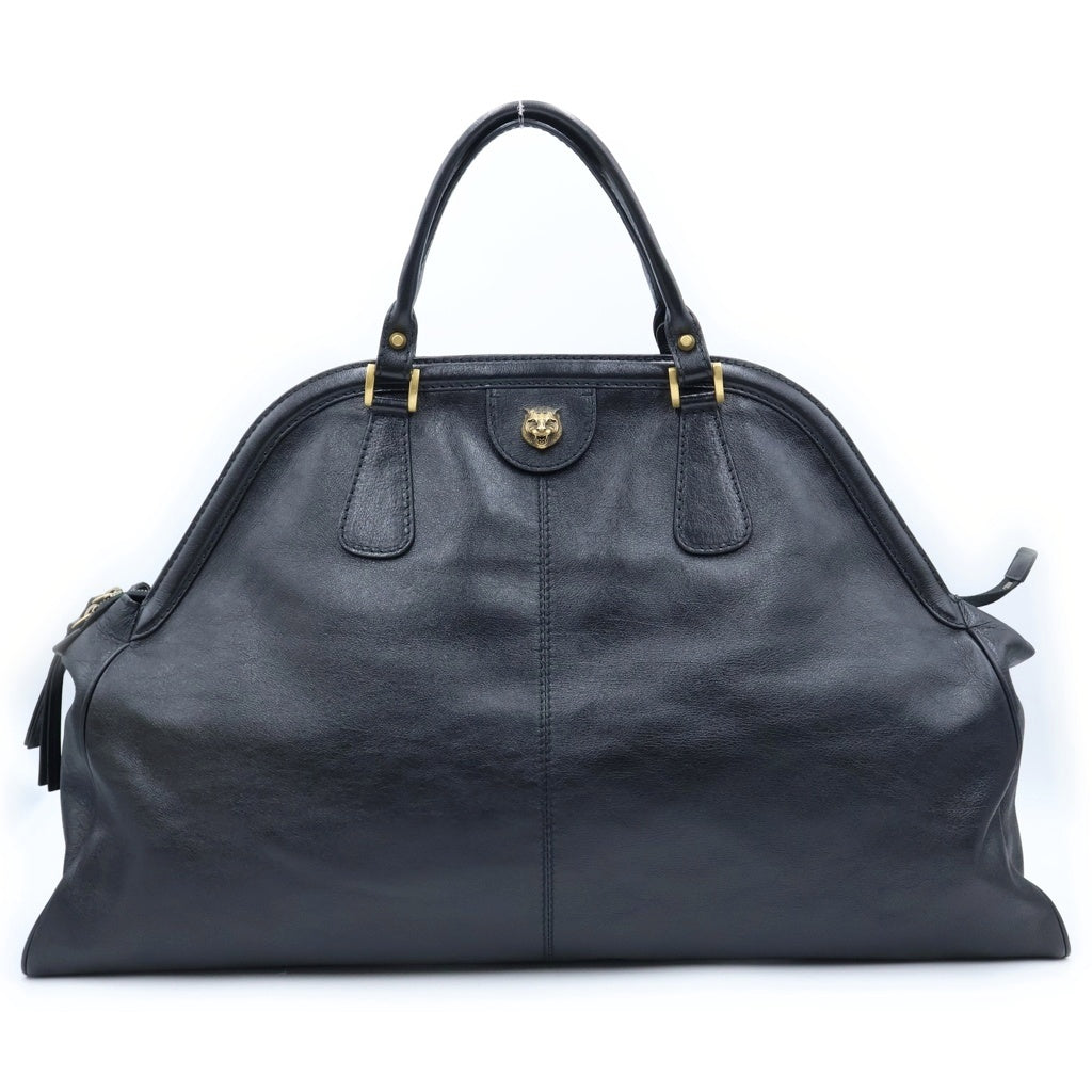 GUCCI(グッチ) GGマーモント リベル 2wayハンドバッグ ショルダーバッグ ボストンバッグ ブラック レザー 523819