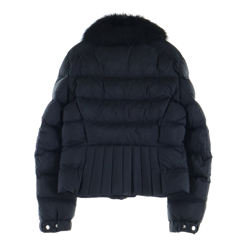 PRADA(プラダ) ファー付きライダースショートダウンジャケット ブラック リナイロン 29Y510 R202 Q04 レディース