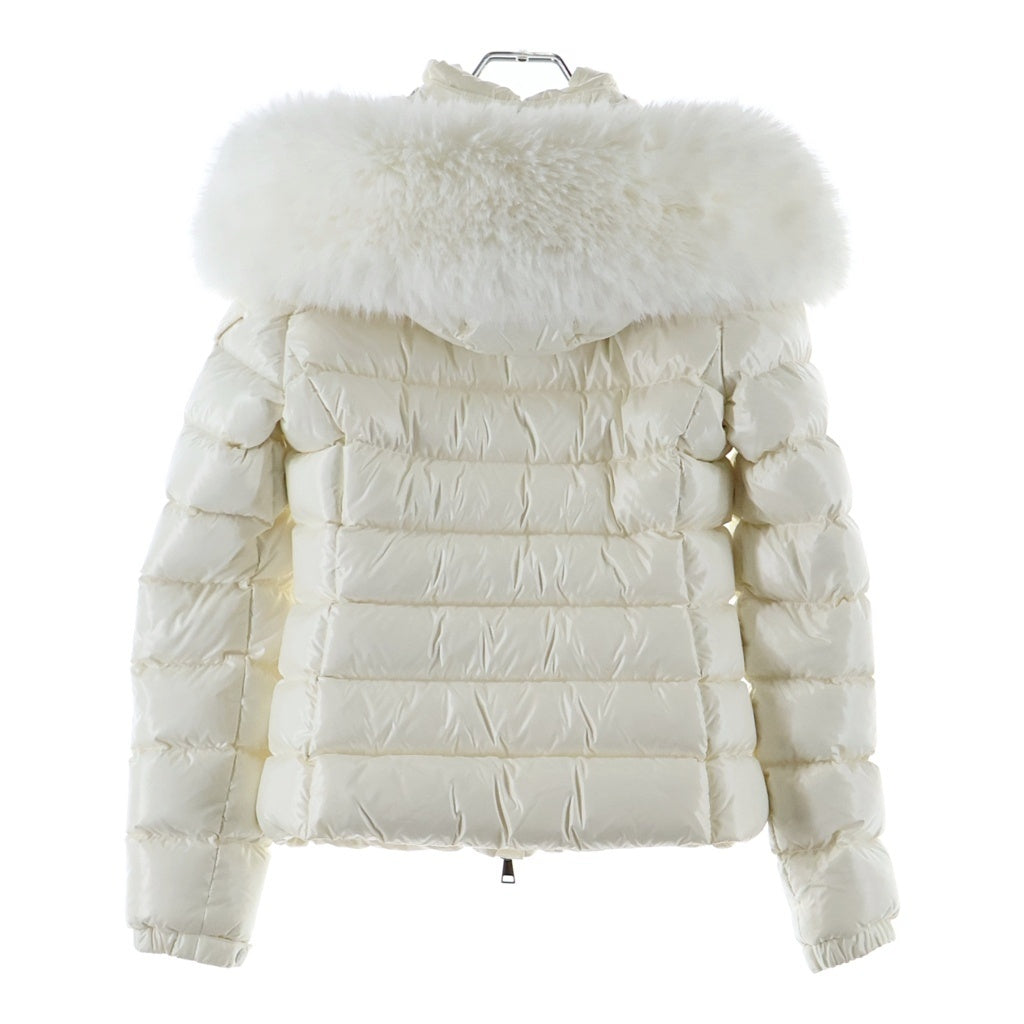 MONCLER(モンクレール) 25年 ファーフード付きナイロンダウンジャケット アウタージャケット ホワイト #00 K20931A00253