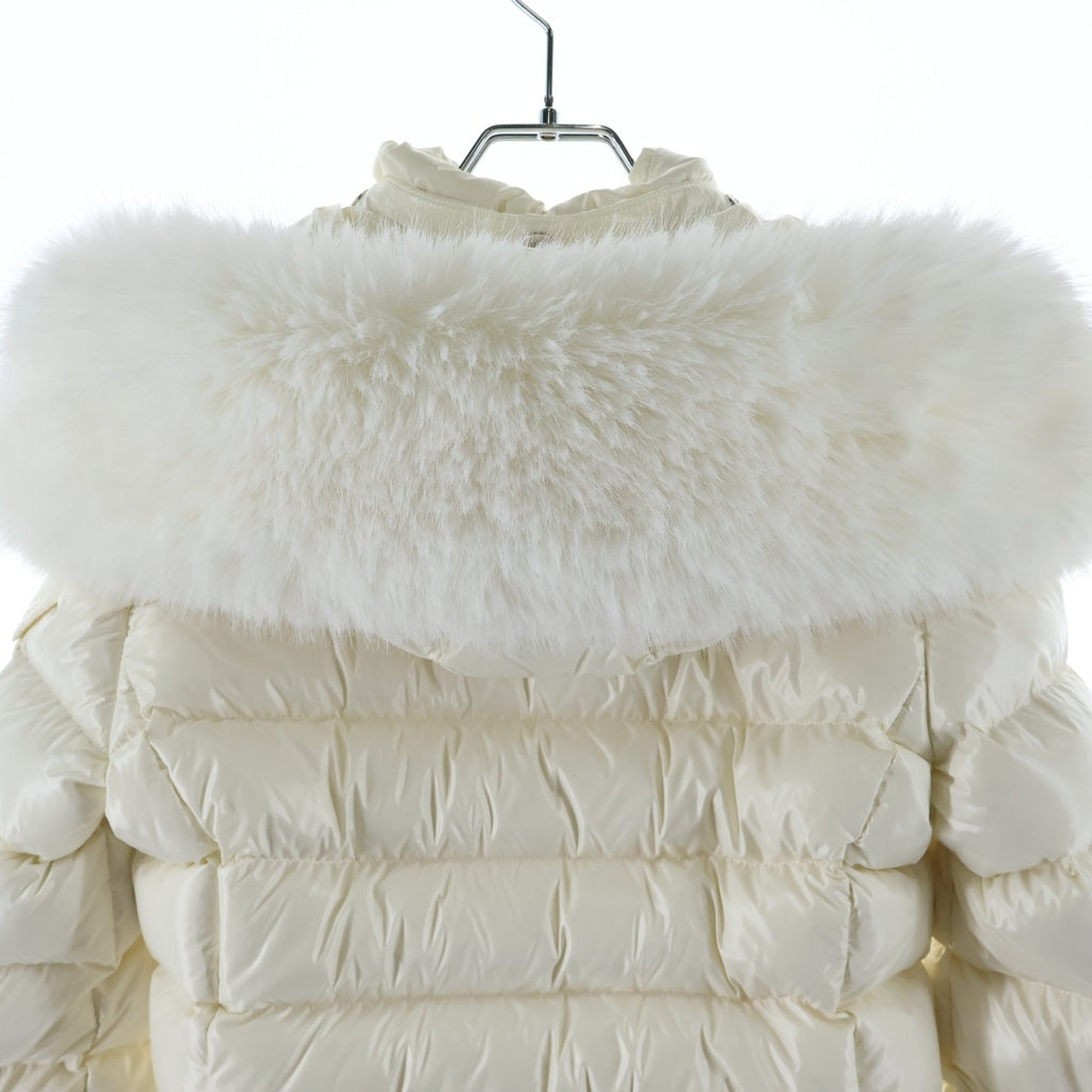 MONCLER(モンクレール) 25年 ファーフード付きナイロンダウンジャケット アウタージャケット ホワイト #00 K20931A00253