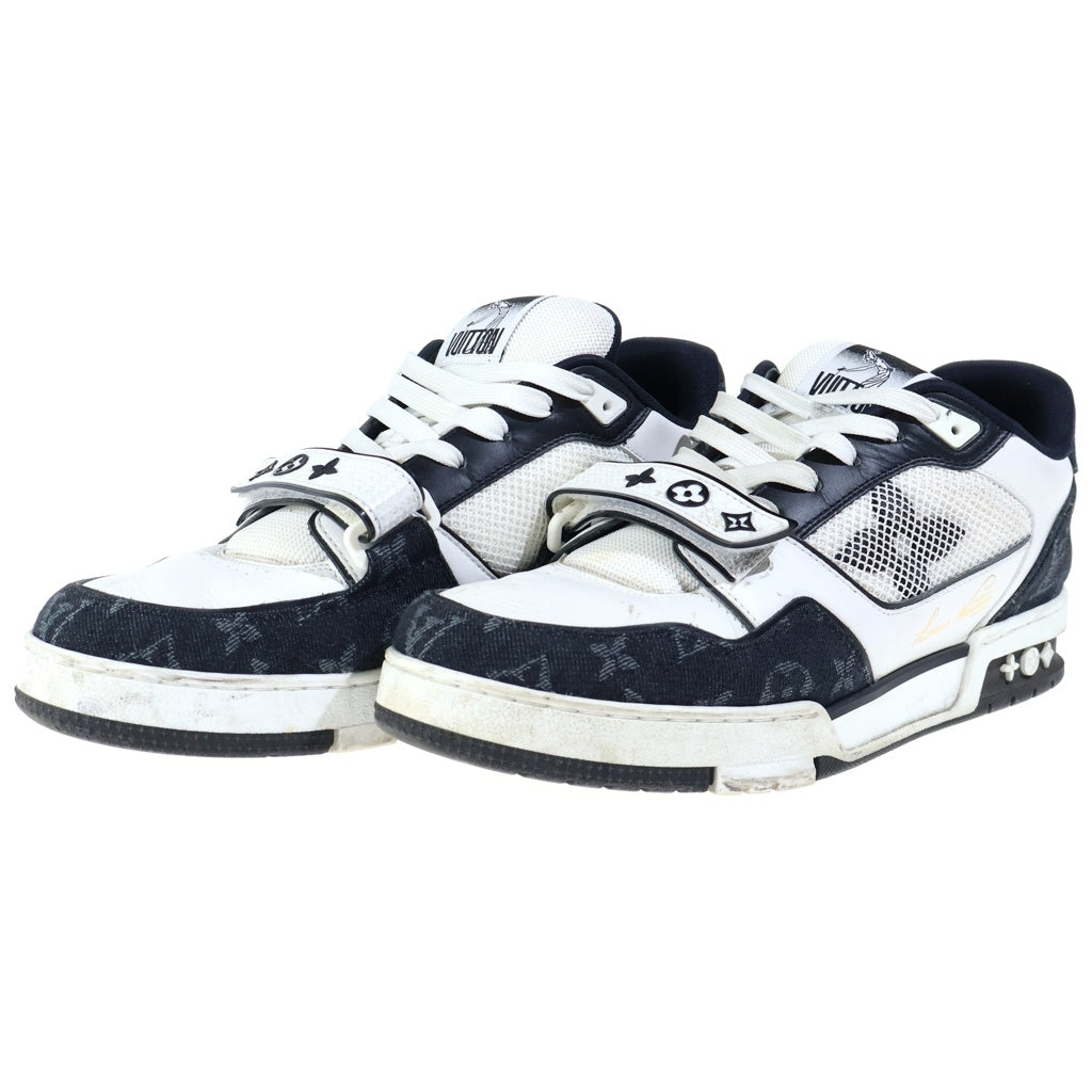 LOUIS VUITTON(ルイヴィトン) LV TRAINER LVトレーナー マキシ モノグラム ハイカットスニーカー ブラック×ホワイト レザー 1A9JG9