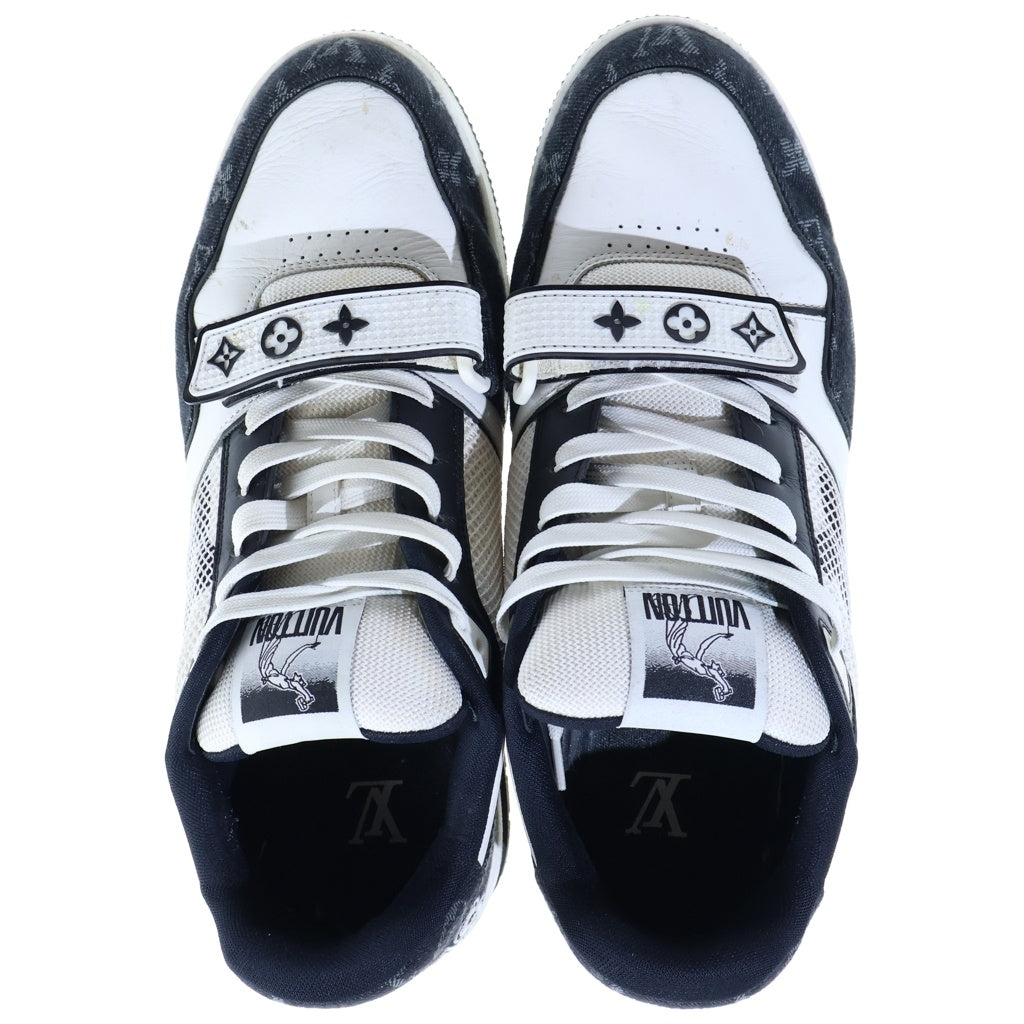 LOUIS VUITTON(ルイヴィトン) LV TRAINER LVトレーナー マキシ モノグラム ハイカットスニーカー ブラック×ホワイト レザー 1A9JG9