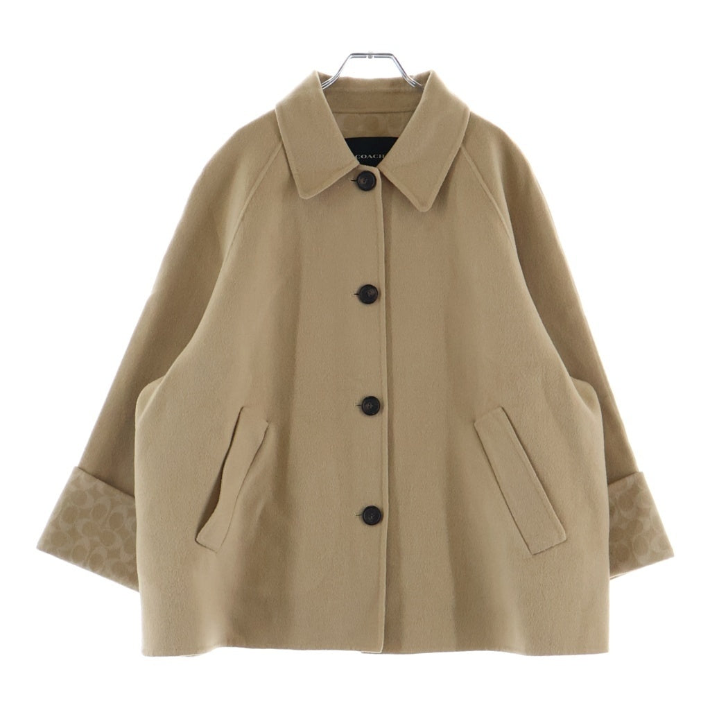COACH(コーチ) スウィングコート シグネチャー ウール ベージュ CCA25 レディース