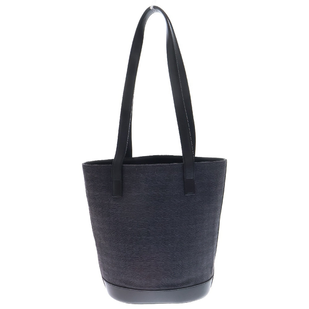 CELINE(セリーヌ) Cマカダム ハンドバック トートバッグ ブラック キャンバス×レザー ヴィンテージ