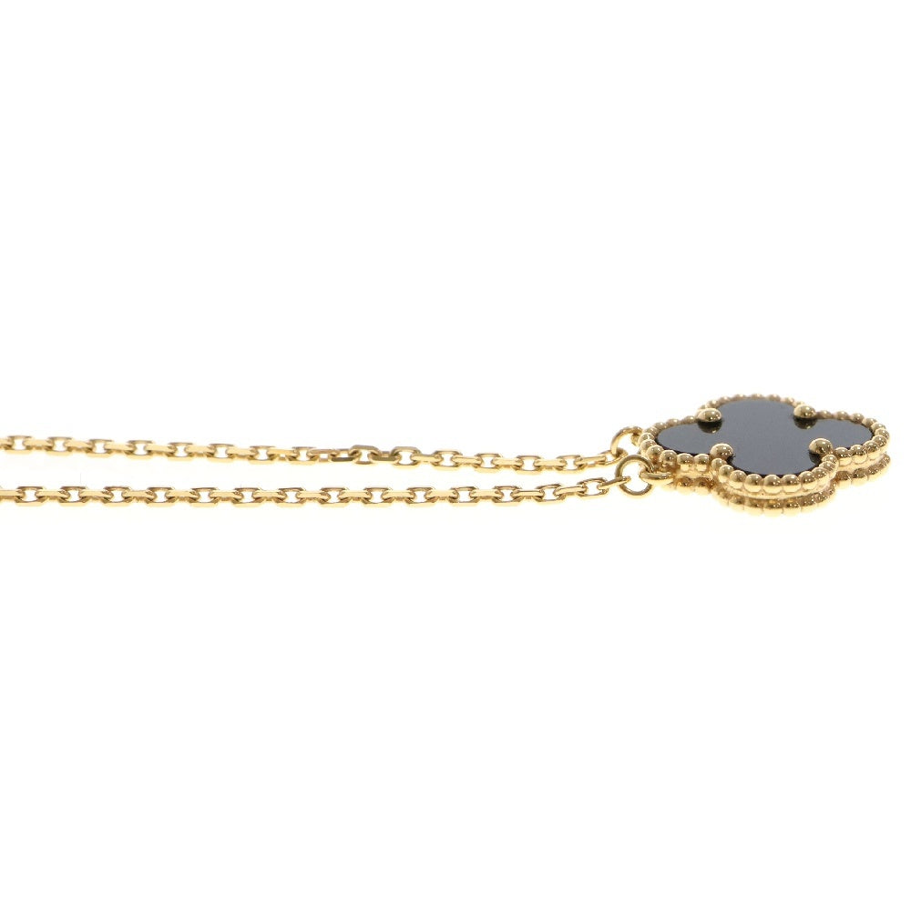 Van Cleef & Arpels(ヴァンクリーフアンドアーペル) ヴィンテージアルハンブラ オニキス ネックレス Au750YG VCARA45800 ブラック イエローゴールド ペンダント