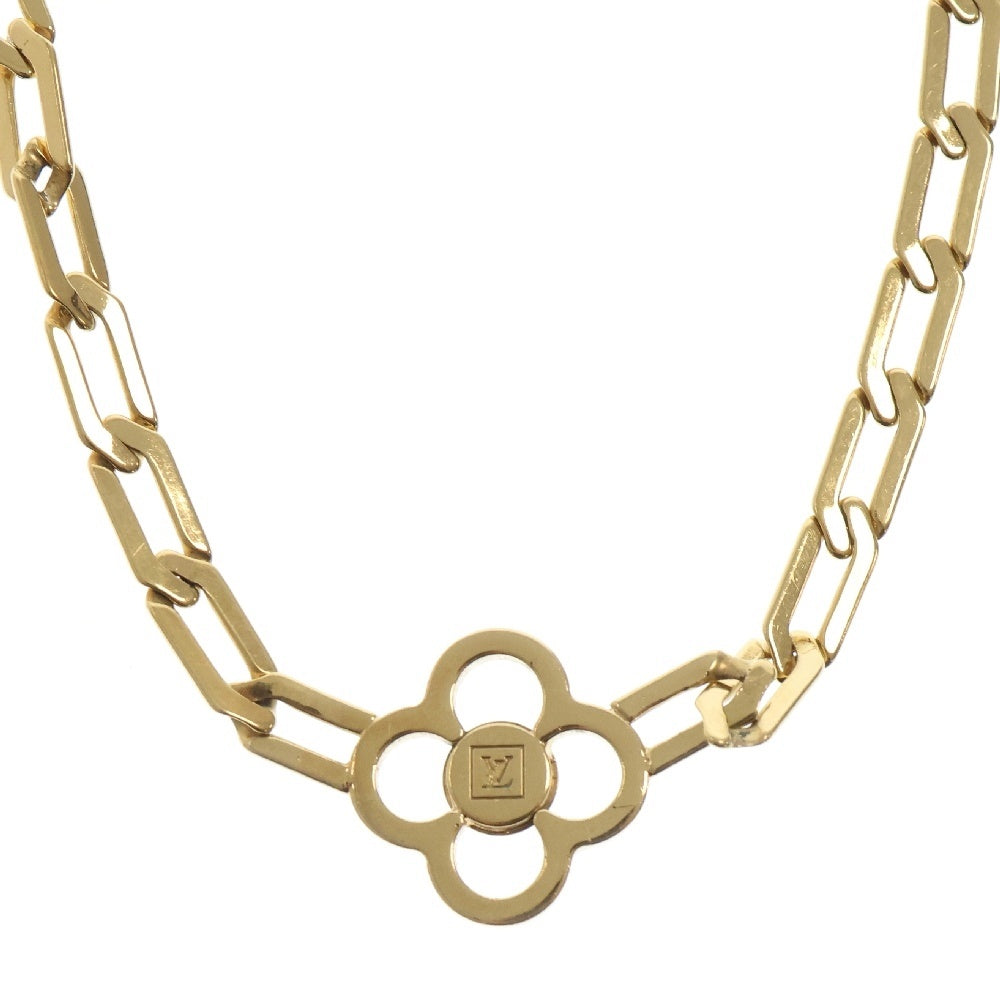 LOUIS VUITTON(ルイヴィトン) コリエ フラワーパワー ネックレス ゴールド GP ラインストーン チョーカー アクセサリー M66092