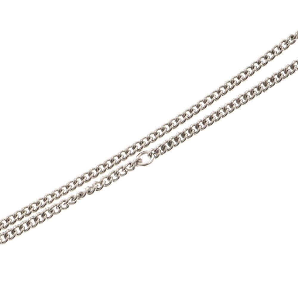 CHANEL(シャネル) 05P ココマークラインストーンネックレス シルバー