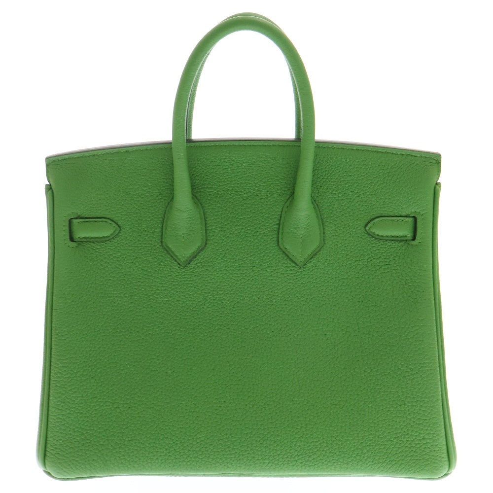 HERMES(エルメス) バーキン25 ベールユッカ トゴ シルバー金具 グリーン系 B刻印 ハンドバッグ