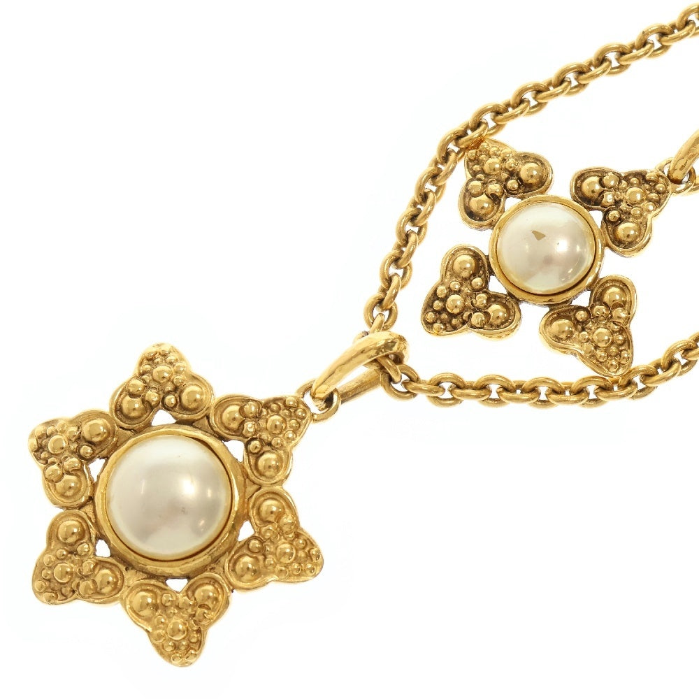 CHANEL(シャネル) 2連 パールネックレス GP ゴールド ネックレス ヴィンテージ