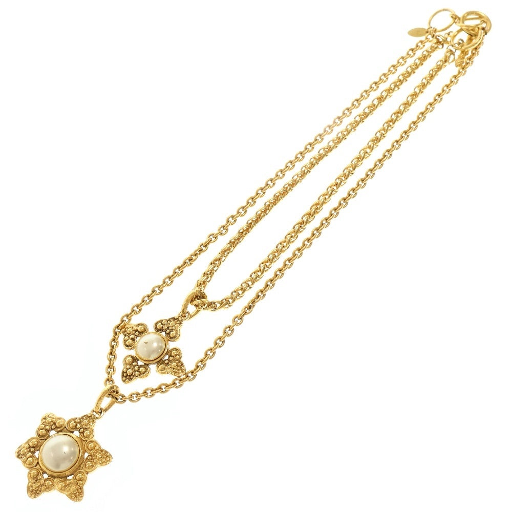 CHANEL(シャネル) 2連 パールネックレス GP ゴールド ネックレス ヴィンテージ
