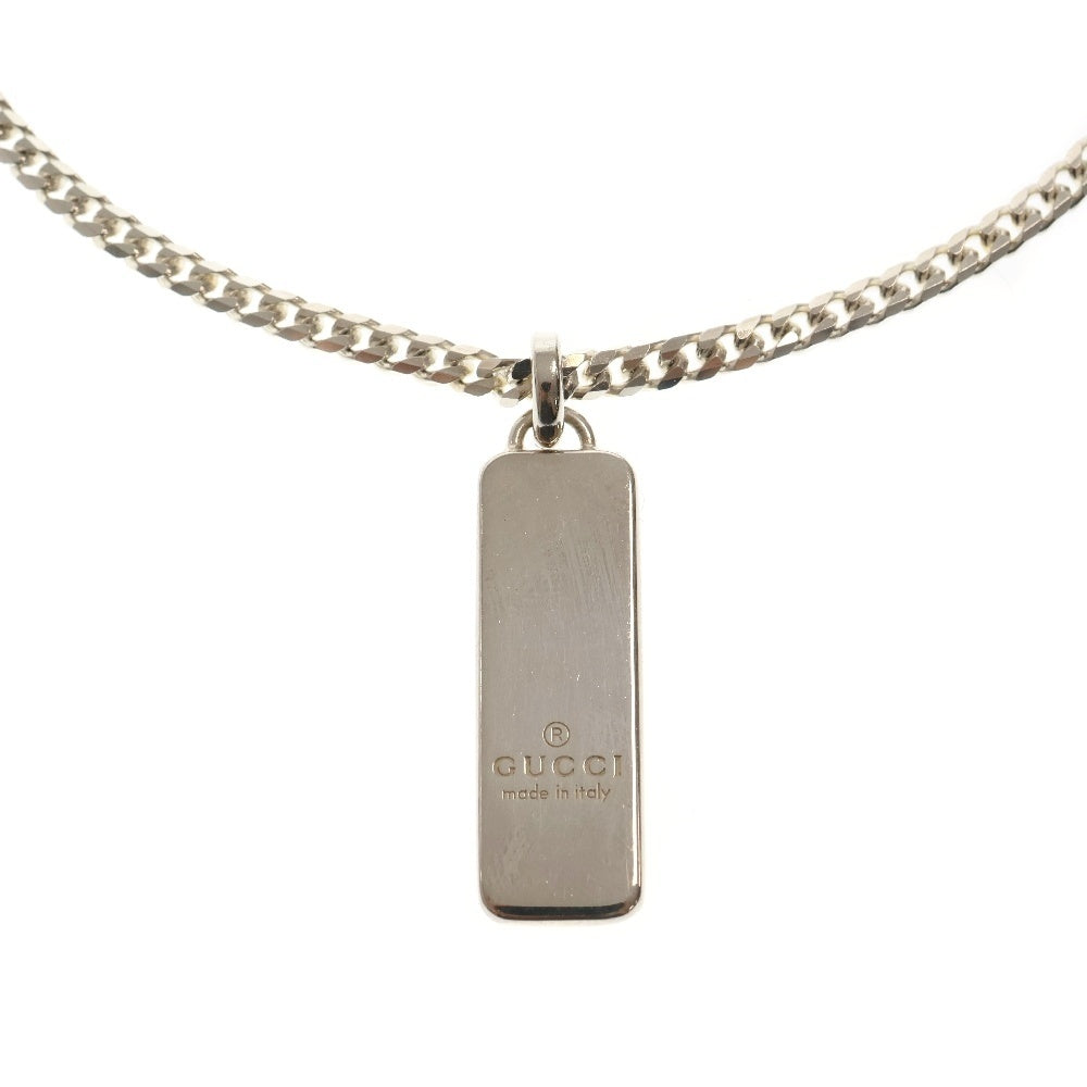 GUCCI(グッチ) ダイアゴナル インターロッキングG ネックレス SV925 シルバー アクセサリー