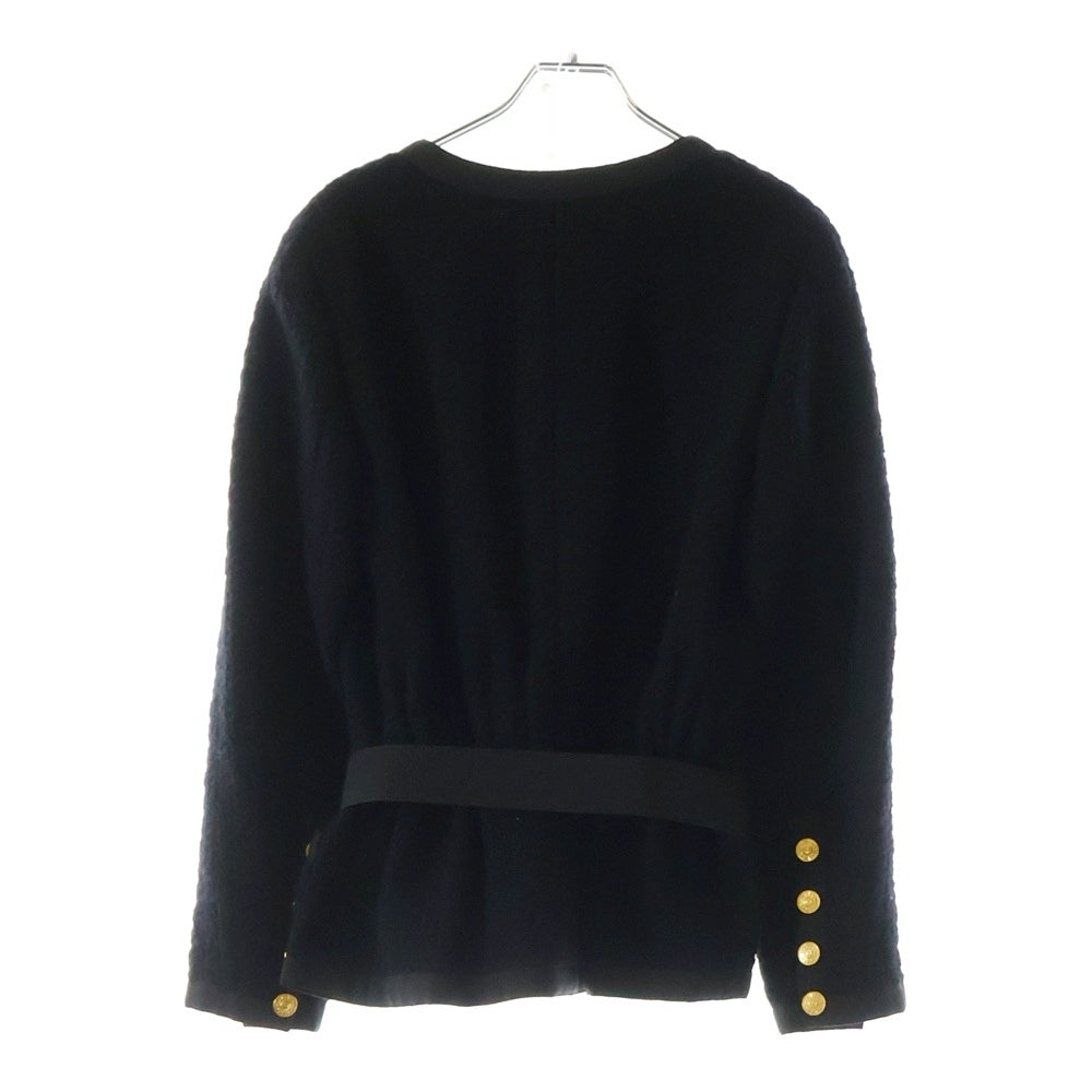 CHANEL(シャネル) ジャガード セットアップ ジャケット スカート セットアップ ココボタン 黒 レディース