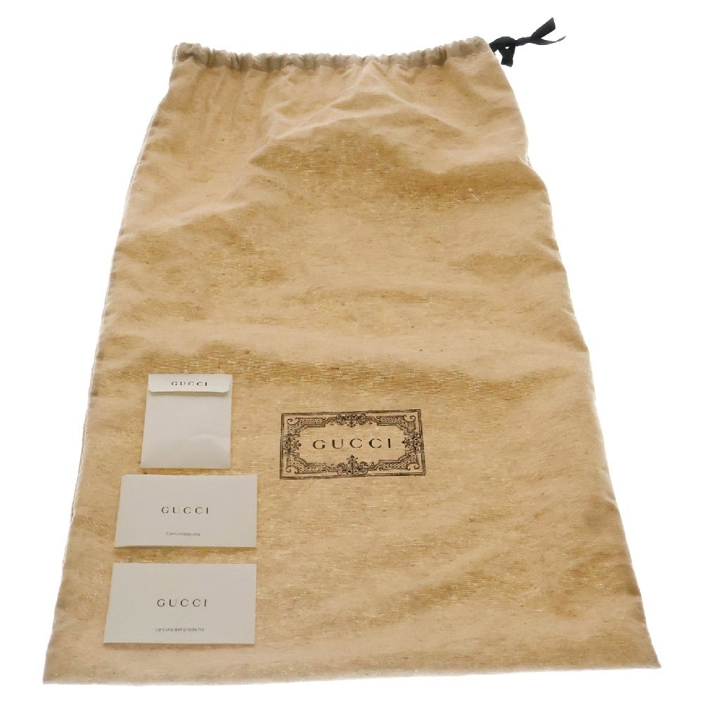 GUCCI(グッチ) ホースビット1955 ショルダーバッグ ラフィア ブラウン レザー×ストロー 602204