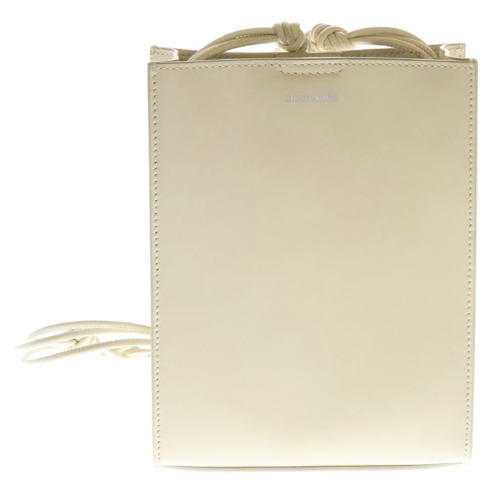 JIL SANDER(ジルサンダー) Tangle タングル スモール ショルダーバッグ ホワイト レザー JSPU853173