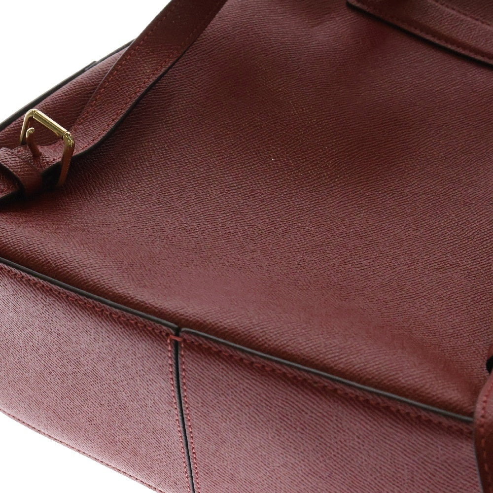 COACH(コーチ) シグネチャー ロゴ レザー バックパック リュック ブラウン×レッド 76622
