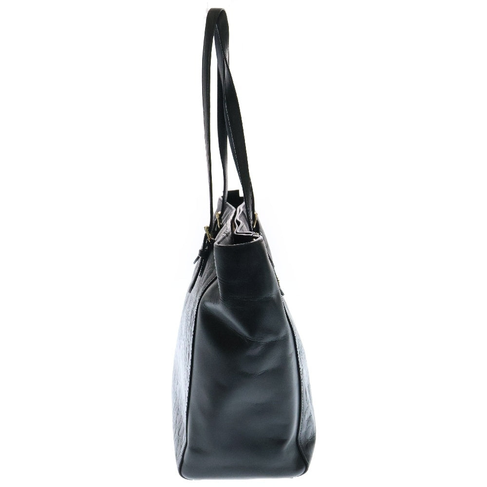 COACH(コーチ) シグネチャー ロゴ レザー トートバッグ ブラック
