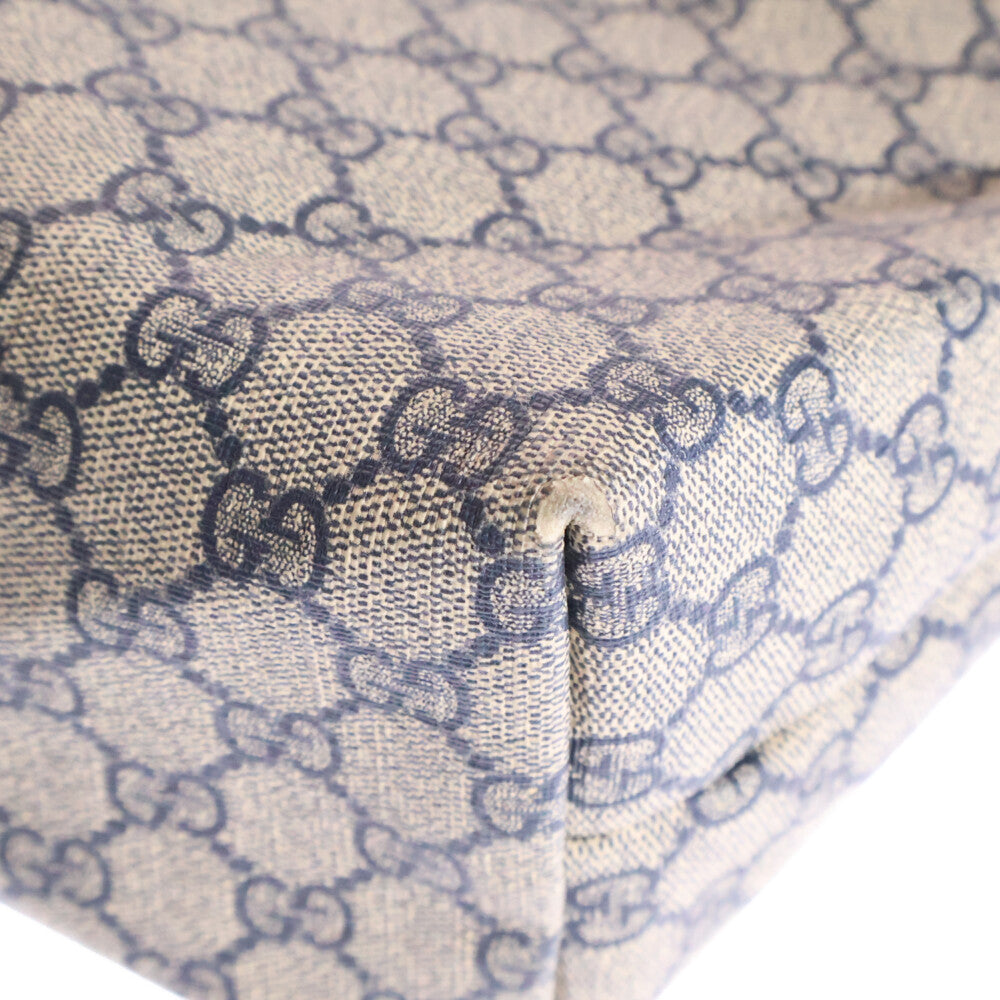 GUCCI(グッチ) GGスプリーム トートバッグ ベージュ PVCレザー 21137