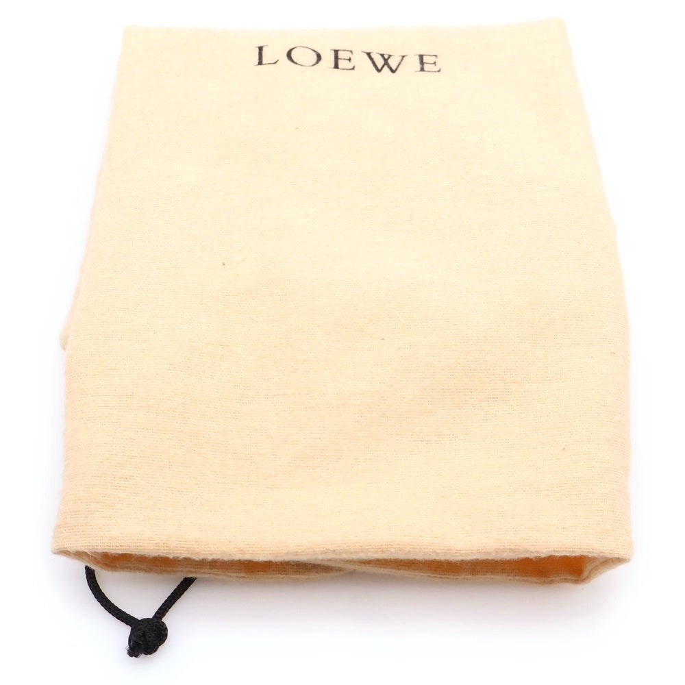 LOEWE(ロエベ) アナグラム トートバッグ ハンドバッグ ベージュ×ブラック キャンバス×レザー