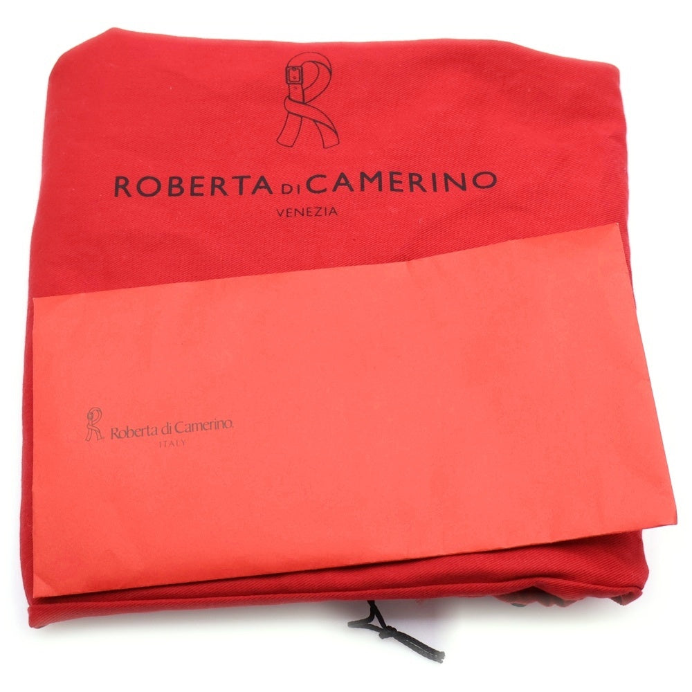 Roberta di camerino(ロベルタ ディ カメリーノ) BAGONGHI S バゴンギ S 2WAY ベロア ベルベット レザー ハンド ショルダーバッグ ゴールド金具 ブラック レディース B11017-163