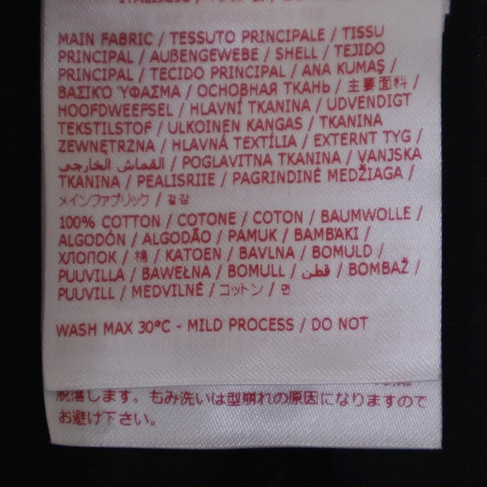 MARNI(マルニ) 25SS ロゴプリント ワッペン ステッチデザイン ロングスリーブ 長袖Tシャツ カットソー ブラック HUMU0325X1 UTC446