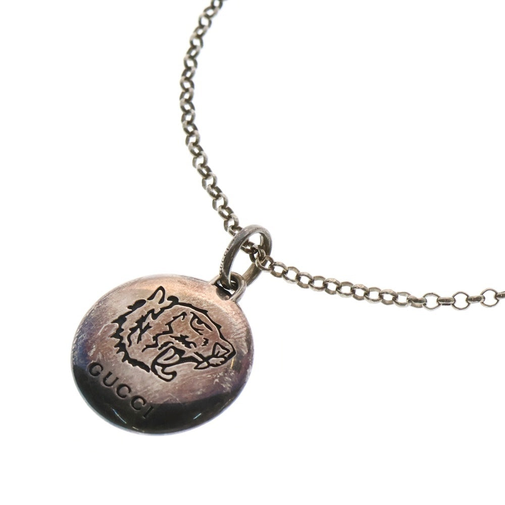 GUCCI(グッチ) BLIND FOR LOVE TIGERHEAD ネックレス シルバー アクセサリー