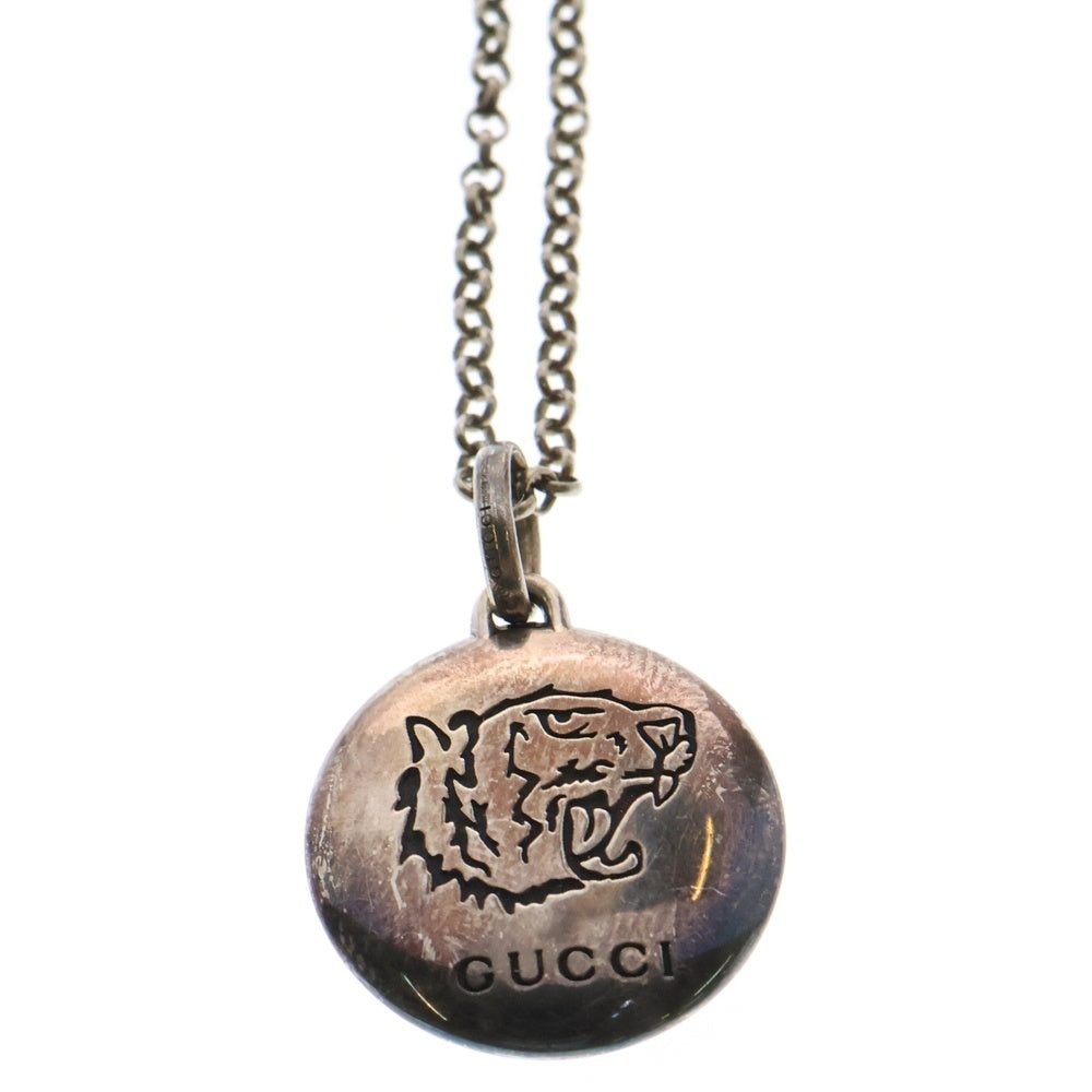 GUCCI(グッチ) BLIND FOR LOVE TIGERHEAD ネックレス シルバー アクセサリー