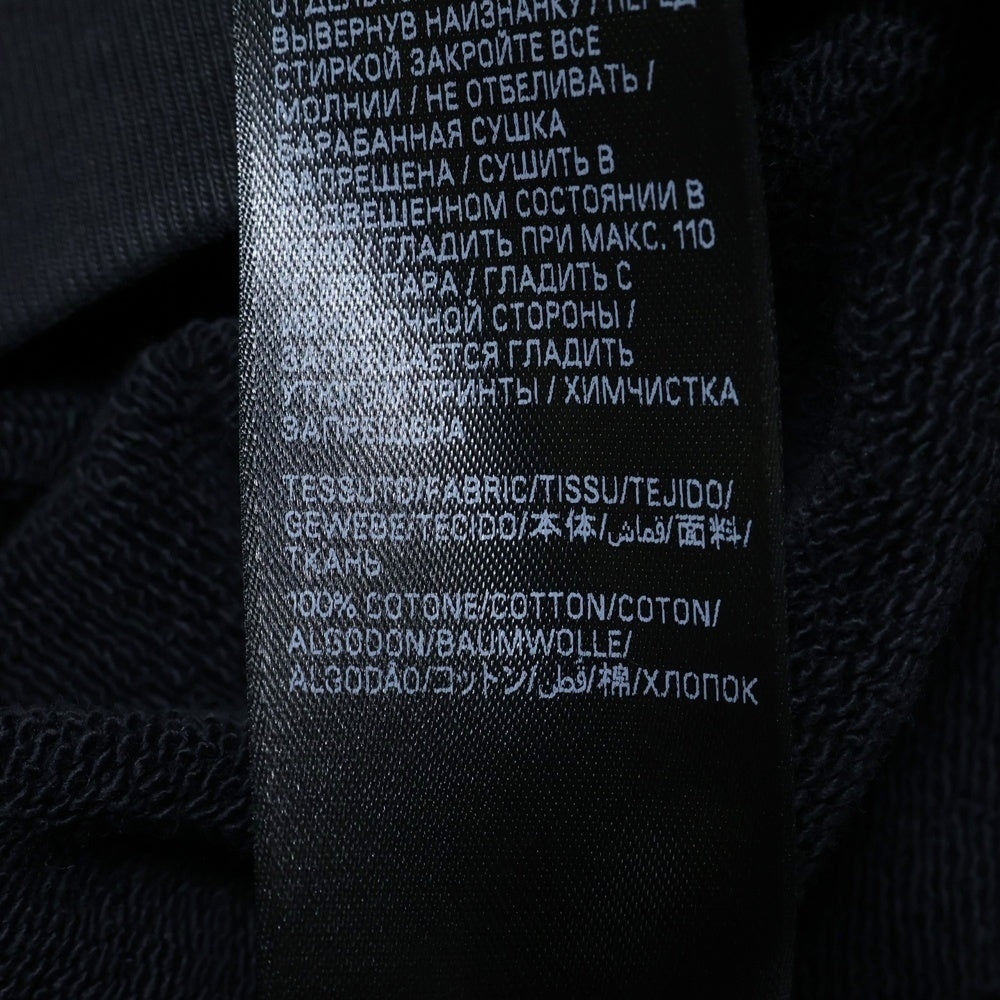 BALENCIAGA(バレンシアガ) 25AW Tacky Tattoo Zip Up Hoodie ダメージ加工 タトゥー ロゴ ラインストーン ジップアップ スウェットパーカー フーディー ブラック 811611 TRVS3