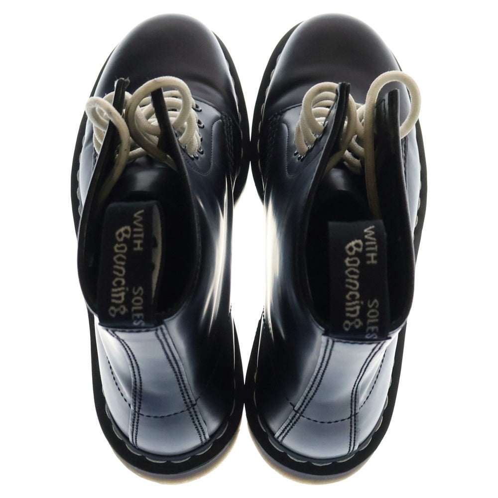 Dr.Martens(ドクターマーチン) 1460 ホワイトステッチ 8ホール スムースレザー レースアップ ハイカットブーツ ブラック/ホワイト 24758001
