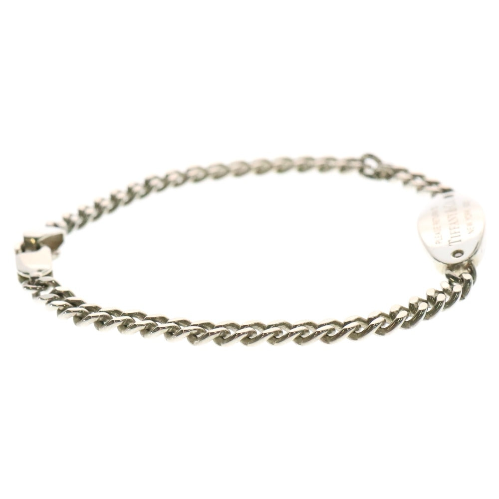 TIFFANY&Co(ティファニー) リターントゥティファニー オーバルタグ 2Pダイヤ ブレスレット シルバー SV925 5.5g
