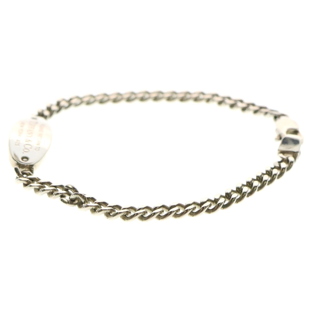 TIFFANY&Co(ティファニー) リターントゥティファニー オーバルタグ 2Pダイヤ ブレスレット シルバー SV925 5.5g