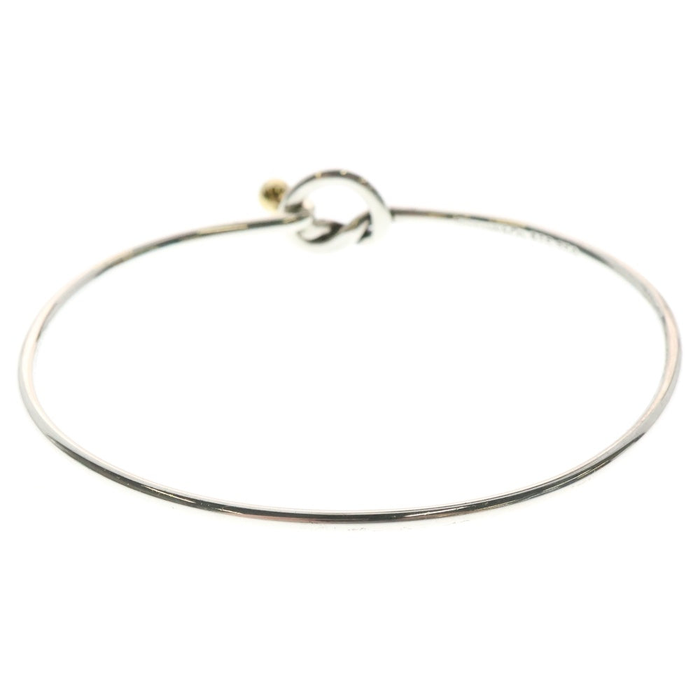 TIFFANY&Co(ティファニー) フックアンドアイ ブレスレット バングル K18YG×SV925 シルバー/ゴールド