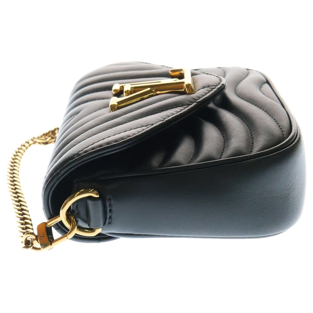 LOUIS VUITTON(ルイヴィトン) LV ニューウェーブ ミュルティポシェット ノワール 2WAY レザーショルダーバッグ チェーンハンドバッグ ブラック レディース M56461