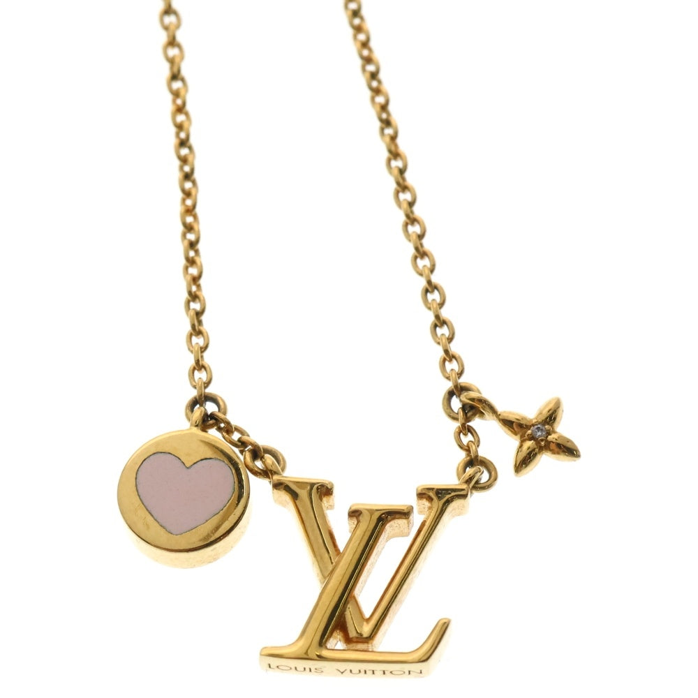 LOUIS VUITTON(ルイヴィトン) LV アイコニックハート ネックレス ゴールド GP ペンダント M01424