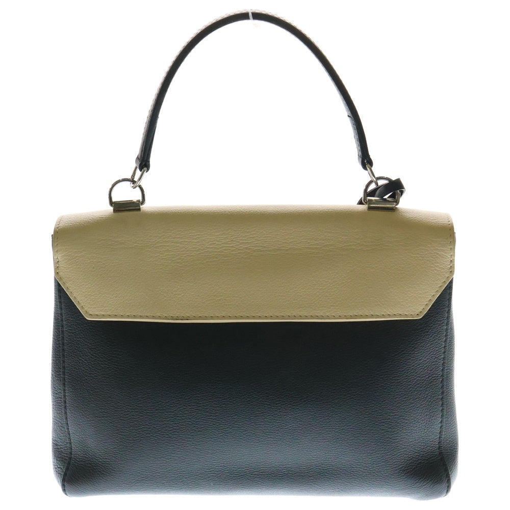 LOUIS VUITTON(ルイヴィトン) ロックミー カルターブル ハンドバッグ レザー アイボリー×ブラック シルバー金具 M50252
