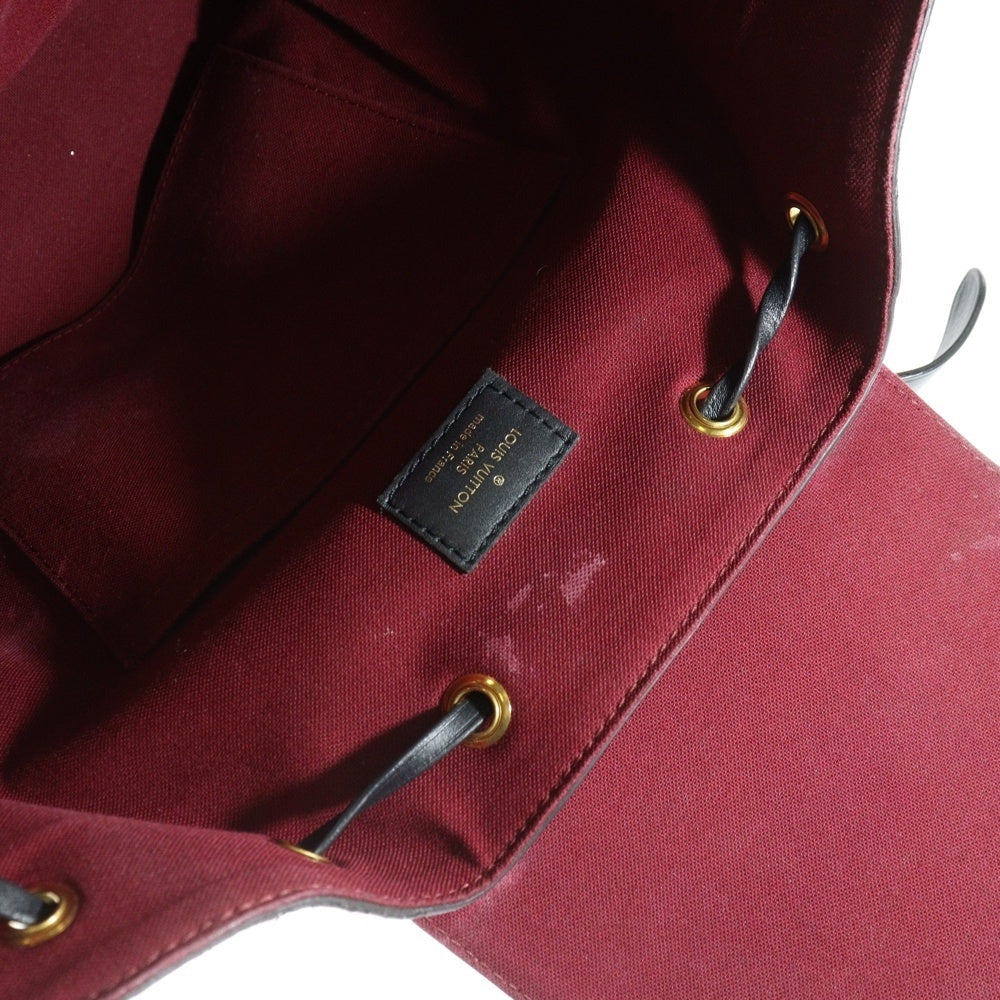 LOUIS VUITTON(ルイヴィトン) モノグラム モンスリ NM PM チャーム付レザーバックパック リュック ブラウン レディース M45515
