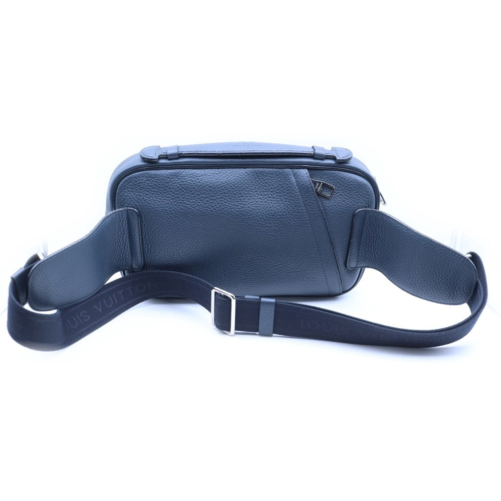 LOUIS VUITTON(ルイヴィトン) キュイール トリヨン・レザー バム・バッグ ショルダーバッグ ブルー ネイビー シルバー金具 レザー M94473