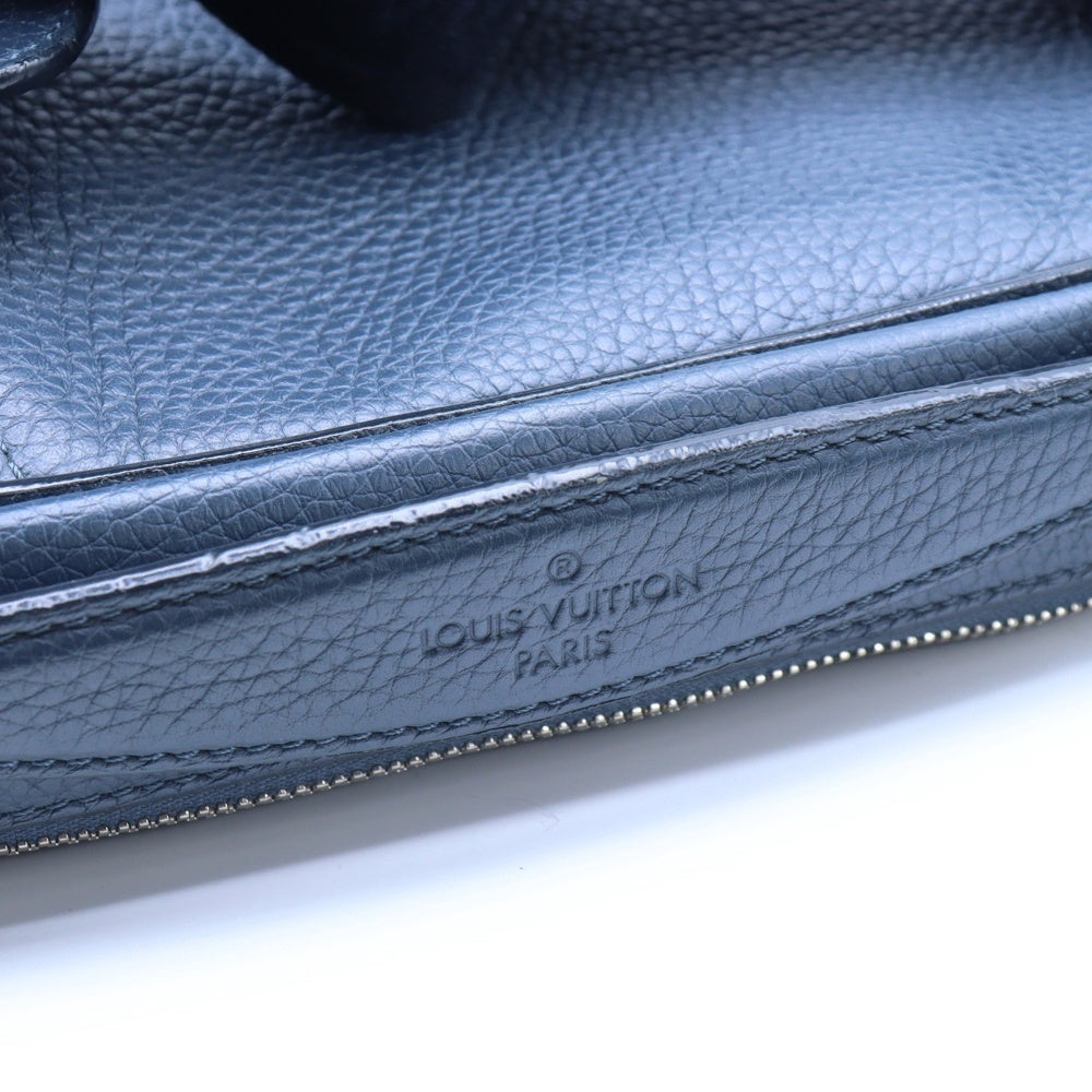 LOUIS VUITTON(ルイヴィトン) キュイール トリヨン・レザー バム・バッグ ショルダーバッグ ブルー ネイビー シルバー金具 レザー M94473
