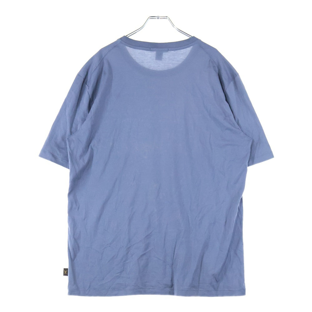 LOUIS VUITTON(ルイヴィトン) クルーネック 無地 半袖Tシャツ ライトブルー XXL