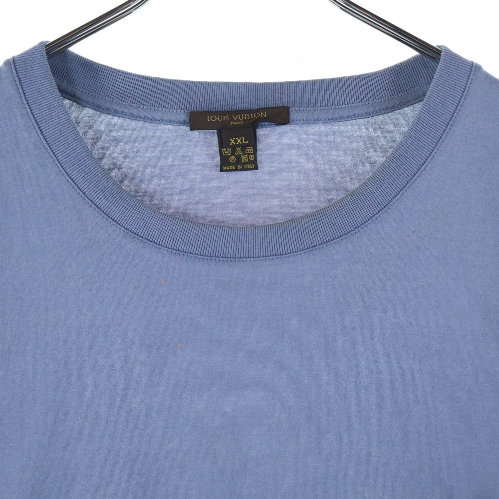 LOUIS VUITTON(ルイヴィトン) クルーネック 無地 半袖Tシャツ ライトブルー XXL