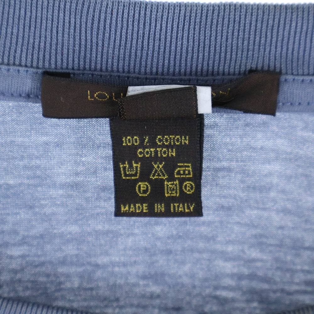 LOUIS VUITTON(ルイヴィトン) クルーネック 無地 半袖Tシャツ ライトブルー XXL